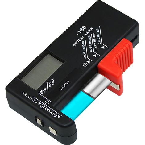 Testeur de Piles Universel Numérique BT-168D pour AA/AAA/C/D/9V/1.5V - Testeur de Batterie sans Pile (1/5)
