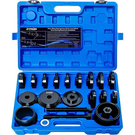 Kit Extracteur de Roulement 24 Pièces, Coffret d’Extracteur de Roulement Universel pour Démontage et Montage des Roulements de Roue (1/5)