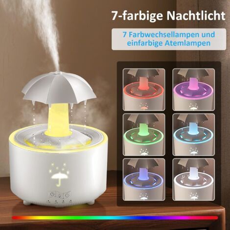 Umidificatore d'aria, umidificatore d'aria per camera da letto con telecomando e spegnimento automatico, diffusore di aromaterapia a LED a 7 colori per camera da letto e soggiorno (1/3)
