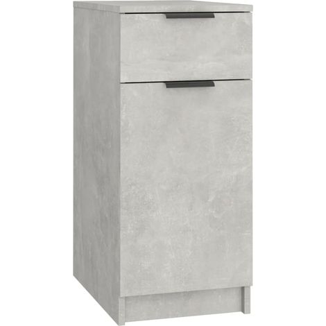 Maison Exclusive - Armadietto da Scrivania Grigio Cemento 33,5x50x75 cm Legno
