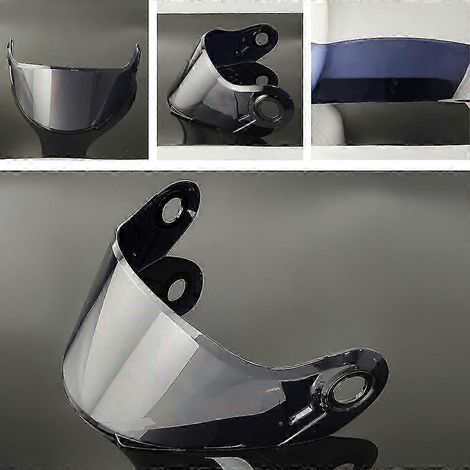 Visière FF-MHR-50 compatible avec les casques LS2, FF325, FF394, FF386 et FF370. Haute résistance, protection UV. Accessoire de casque. Couleur : Noir profond. (1/4)