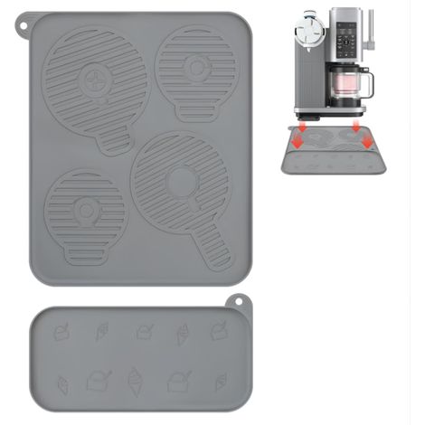 Tapete de silicona para Ninja Creami Swirl - Juego de tapetes antideslizantes e impermeables que protegen las encimeras de derrames, rayones y calor - Compatible con accesorios para máquinas de helado (1/5)