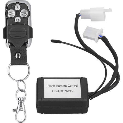 Ortviai Contrôleur de clignotement stroboscopique pour véhicules TS-57, ABS, 9-24 V, télécommande 100 m, 6 modes (1/3)