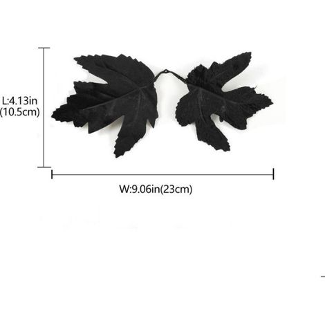 Feuilles Artificielles Noires,7 Modèles,Verdure,Fausses Roses,pour Bricolage,Bouquets de - 1Style 9.06x4.13in-50PCS