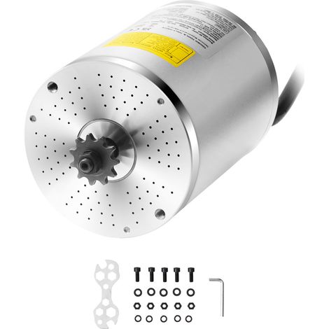 Kit Moteur électrique Sans Balais 3000 W – 4900 Tr/min, 3 Vitesses, Pédale D'accélérateur Incluse – Pour Scooter, Moto, Kart – 48-72 V