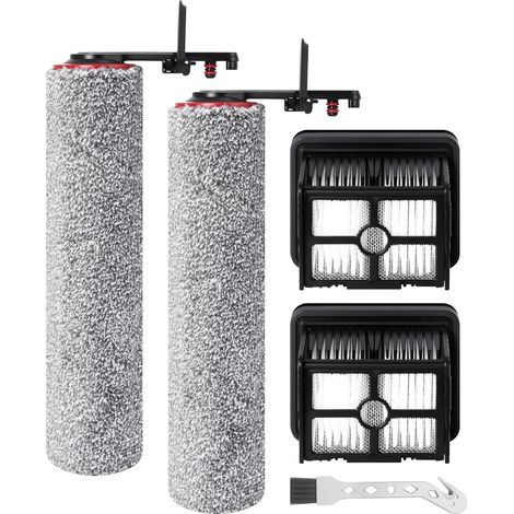 Cepillo giratorio y filtro HEPA de repuesto para la aspiradora y fregona DREAME H15 Pro Heat, 2 cepillos giratorios + 2 filtros HEPA + 1 cepillo de limpieza (1/5)