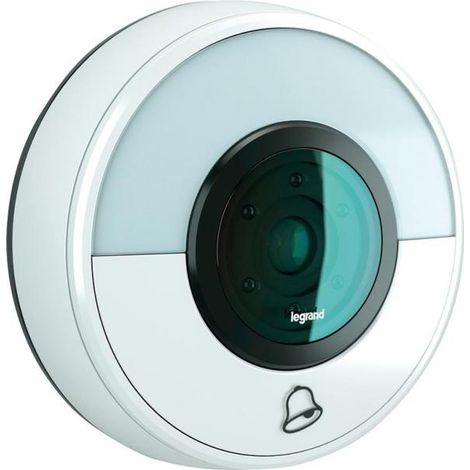 Legrand 094230 Sonnette connectée IP44 IK06 connexion directe à la box Wi-Fi - Blanc (1/2)