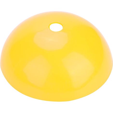 5 cônes d'entraînement football plastique, marqueurs terrain et accessoires pour barrières sportives (jaune) (1/5)