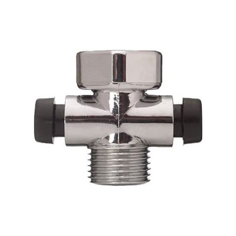 MASIDEF - STOP PER DOCCIA IN PVC 1/2 -CON FILETTATURA INTERNA/ESTERNA - CROMATO (1/2)