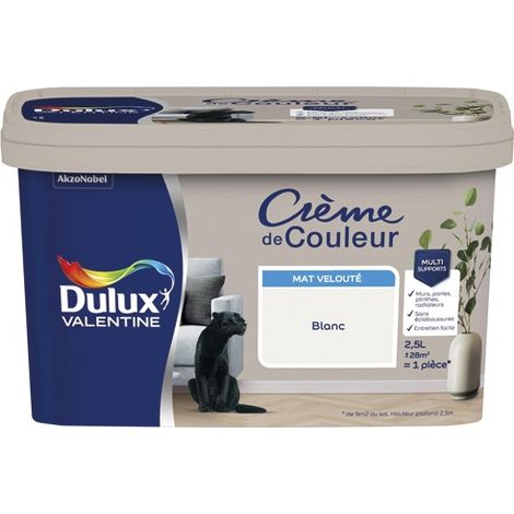 Valentine Crema di Colore Opaca 2,5l Bianca - Dulux Valentine