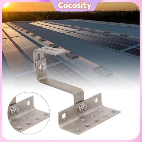 Cocosity support de panneau solaire pour toit Support de panneau solaire en acier inoxydable, Position de quincaillerie fixation (1/5)