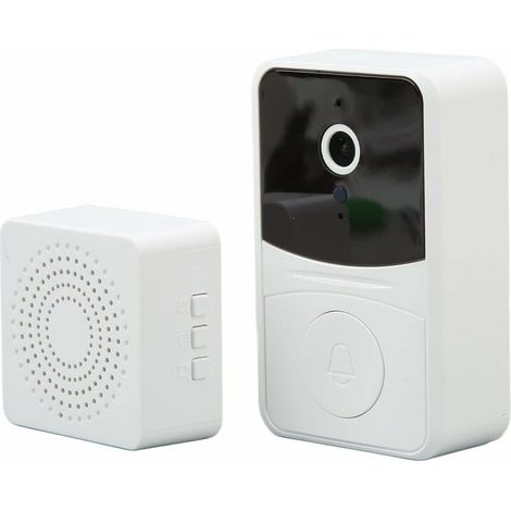 Sonnette vidéo sans fil Ring, sonnette vidéo intelligente avec audio bidirectionnel et carillon, sonnette de sécurité pour la maison-AquaForge