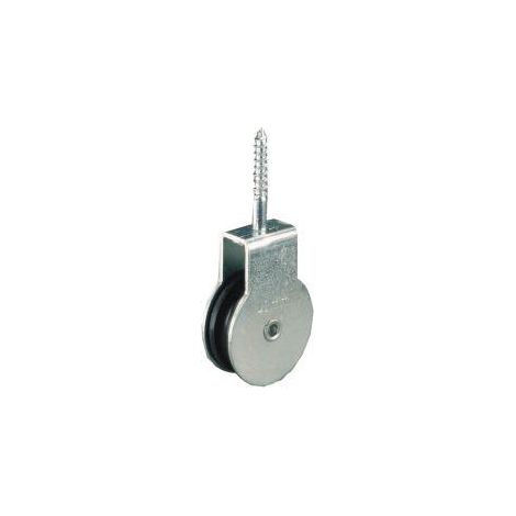 PÖSAMO Vogelrolle m. Schraube galZn für Seil-Ø b. 6,0mm (1/3)