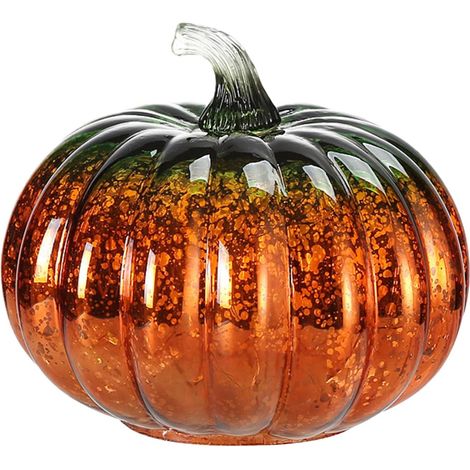 Kürbislichter – LED-Nachtlicht aus Glas, Herbstliche Lichtdekoration für Halloween, Tischdekoration, Schlafzimmer, Gartenparty (1/5)