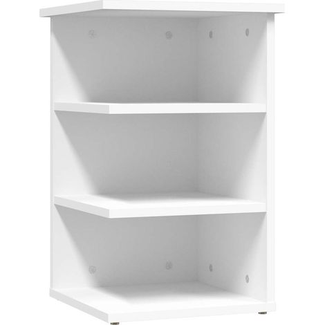 Maison Exclusive - Armario auxiliar de madera contrachapada blanc (1/5)