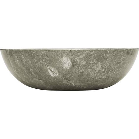 Maison Exclusive - Lavabo Gris Ø40x12 cm Marbre