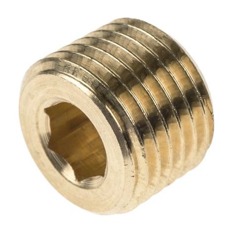 Bouchon Laiton Droit Legris R Mâle 1/4pouce ( Prix pour Paquet de 10 )