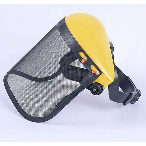 Visière de protection grillagée – Écran facial de sécurité pour travaux de jardin, tronçonneuse et débroussailleuse