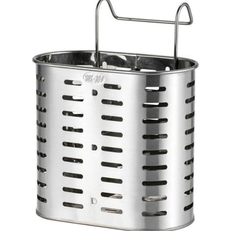 Soporte para cubiertos de cocina de acero inoxidable 304, soporte para palillos, soporte para palillos colgante vertical, cesta de almacenamiento