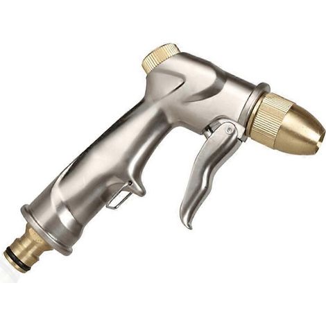 Alloy Garden Hose Spray Gun No Leakage Multiple Water Models High Pressure Watering Gun Humanized (1/5)