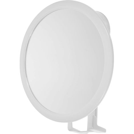 Miroir de salle de bain sans perçage, miroir de courtoisie mural à ventouse, miroir encadré avec crochet (1/5)