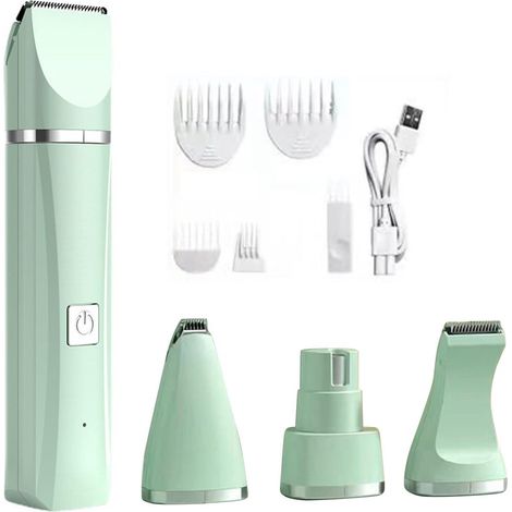 Kit professionnel 4 en 1 sans fil pour le toilettage et l'hygiène des chiens à domicile, pour l'entretien du pelage et des griffes.-AquaForge (1/5)