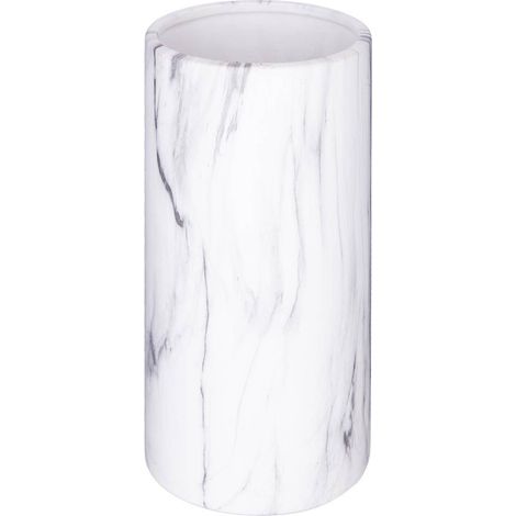 Vaso cilindrico effetto marmo, 20 cm