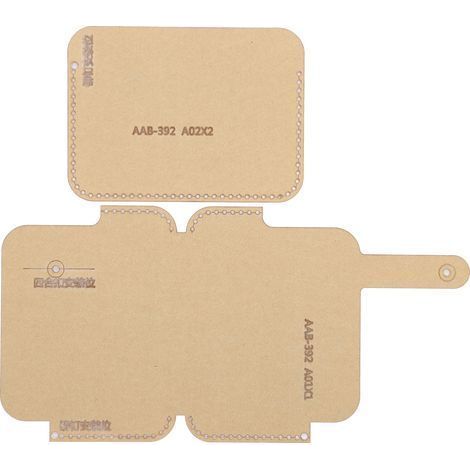 Set mit 2 transparenten Acryl-Lederschablonen, DIY-Bastelwerkzeug, Bastelschablonenkarte, AAB-392 (1/5)