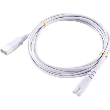 Sygonix SY-5043452 Strom Verlängerungskabel Weiß 2.00 m (1/2)