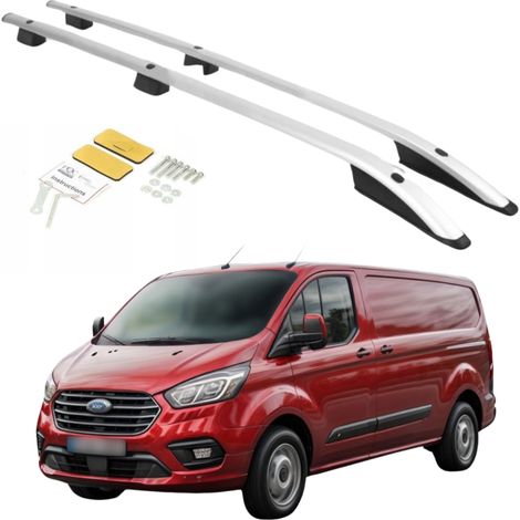 Barras de techo FORD TRANSIT CUSTOM SHORT de 2012 a 2023 L1 Sólido (1/5)