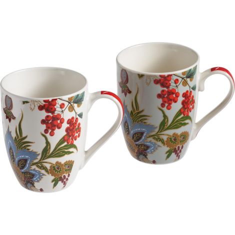 Galbiati set 2 tazze mug Eden Natale porcellana 34 cl