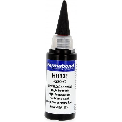 Frein filet fort spécial haute température – Pâte à joint pour métal et plastique – Flacon de 50mL – Résistance jusqu'à 200°C – Permabond