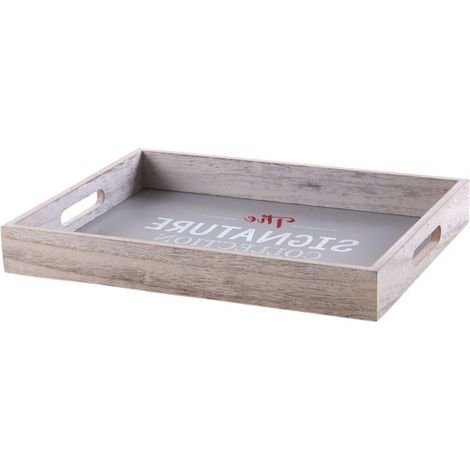 Plateau en bois gris - The signature collection - (1/2)