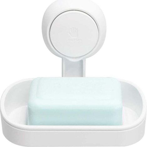 Porte-savon de douche, aucun perçage requis, rotation à 360 °, charge de 5 kg, support étanche pour mur de douche en carrelage de salle de bain (1/4)