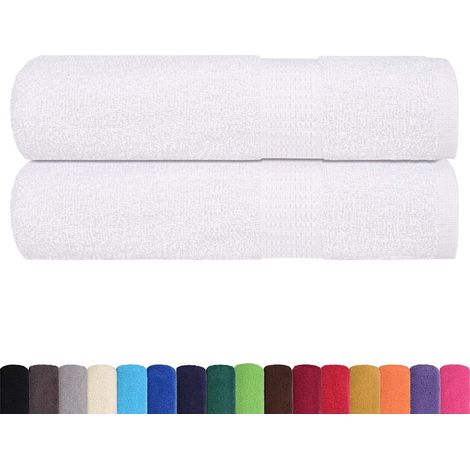 Essuie-mains FROGN 2 pcs blanc 50x100 cm 360 g/m² (1/5)