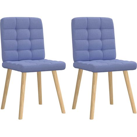 Esszimmerstühle 2 Stk. Jeansblau Stoff