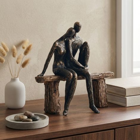 Bronze Couple On Bench Structure (1/2)