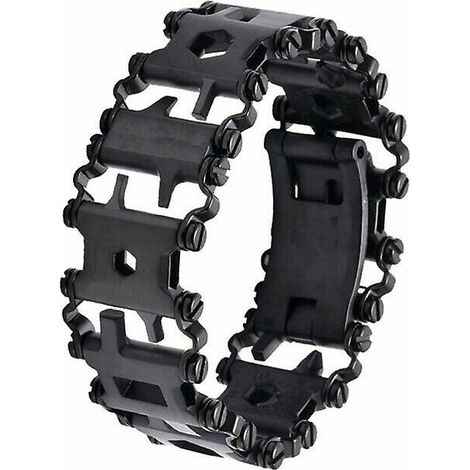 JKWG 29 en 1 outil multifonction bracelet outil de réparation de tournevis en acier inoxydable noir (1/4)