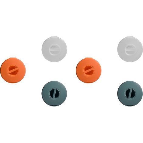 6 enrouleurs ronds rétractables pour rangement de câbles USB et de chargeur (1/5)