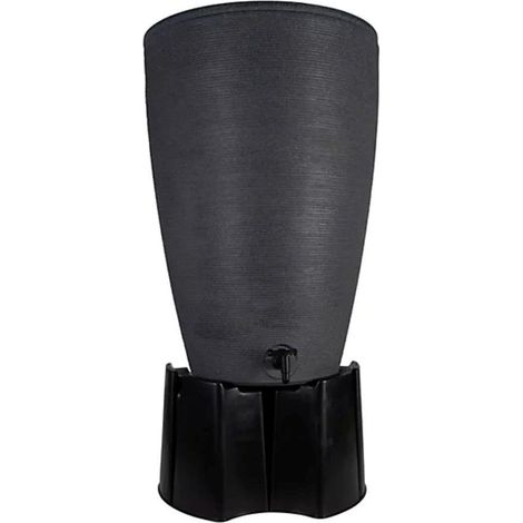 120L Ash Effect Water Butt Kit with Stand & Diverter (1/5)