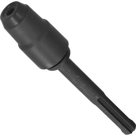 Hammerbohradapter, sandstrahlend, rost- und korrosionsbeständig, langlebiger Schaft, Schnellmontage, schwarz (1/5)