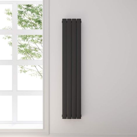 ELEGANT Design Heizkörper Anthrazit Flachheizkörper Heizung Vertikal Doppellagig 1600x308mm