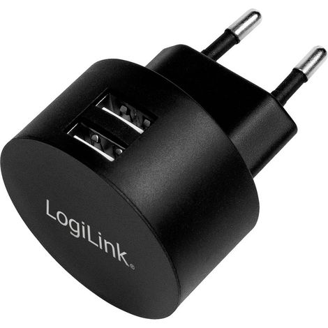LogiLink Chargeur USB 10.5 W 2x USB-A noir intérieure (1/5)