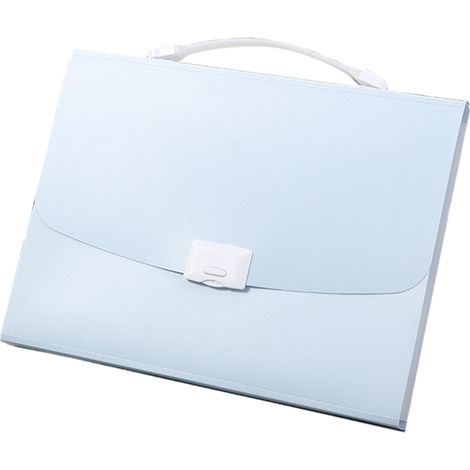 Este organizador de documentos tipo acordeón de tamaño A4 está fabricado en plástico PP duradero e impermeable y cuenta con un diseño de bolsillo expandible, lo que lo hace adecuado para su uso en esc