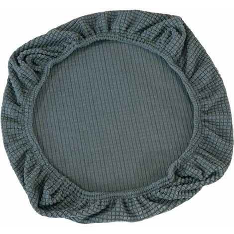 Housse extensible Housse de siège pour chaise de bureau Chaise de bureau pivotante Chaise pivotante, gris (1/5)