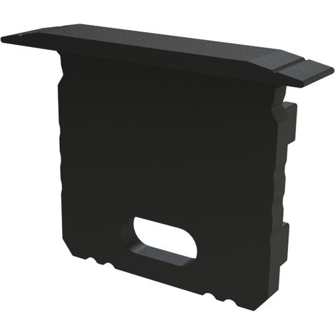 AL12-GLG3-AB-EC-O: schwarze Endkappe mit Loch GLG3 Endkappe schwarz mit Loch