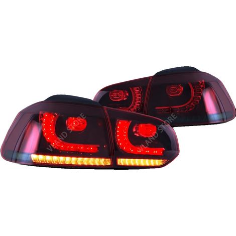 Luci posteriori, indicatori di direzione sequenziali a LED, facile installazione, rosso fumé, guida a sinistra (1/2)