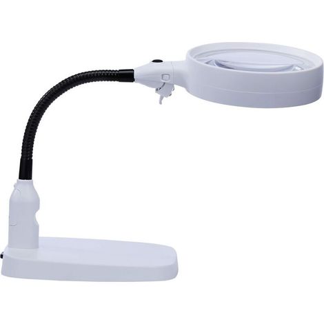 Large 10x magnifying glass with light and stand, foldable design with 6 LED magnifying lamp for close-up work- (1/5)