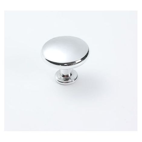 10 pièces poignée de porte d'armoire solide vanité poignée champignon cuisine armoire tiroir diamètre 28MM Chrome poli (1/4)
