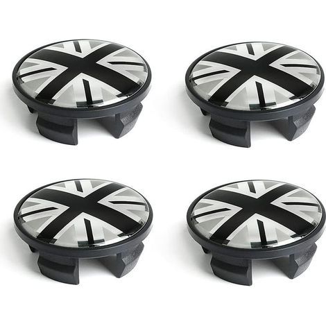 Radnabenkappen 54 mm für Autoreifen, Felgen, Nabenmitte, Zierplakette, passend für MN Cooper, JCW, One S, R55, R56, R57, R58, R59, R60, R61, Clubman, Cabriolet, Countryman (1/5)